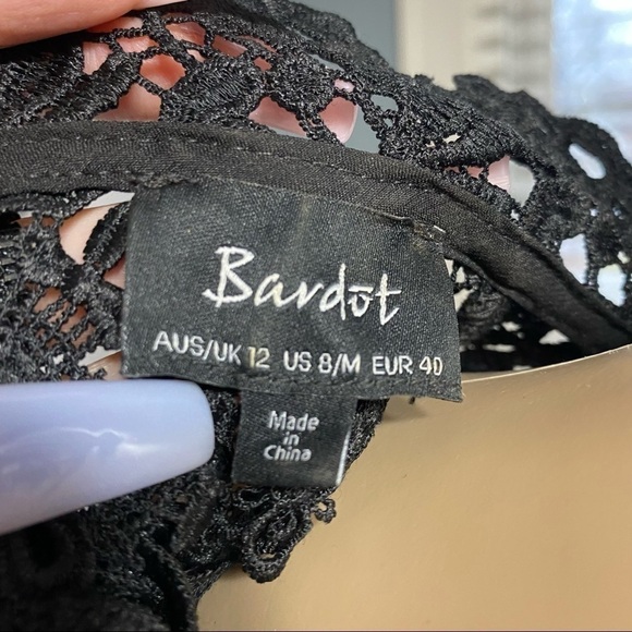 BARDOT SHEATH DRESS IN BLACK size 8 - Picture 6 of 8